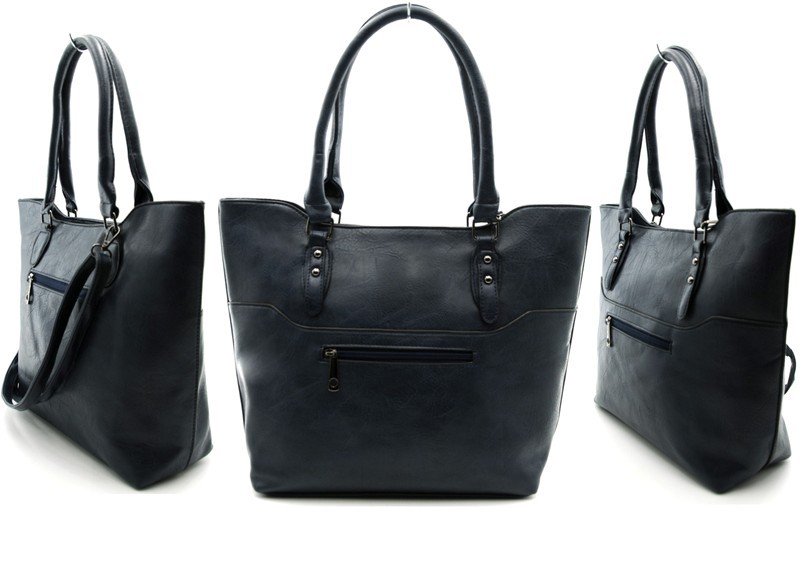 Torebka damska 3395 shopper granat