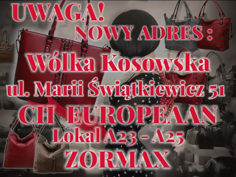 Hurtownia torebek ZORMAX